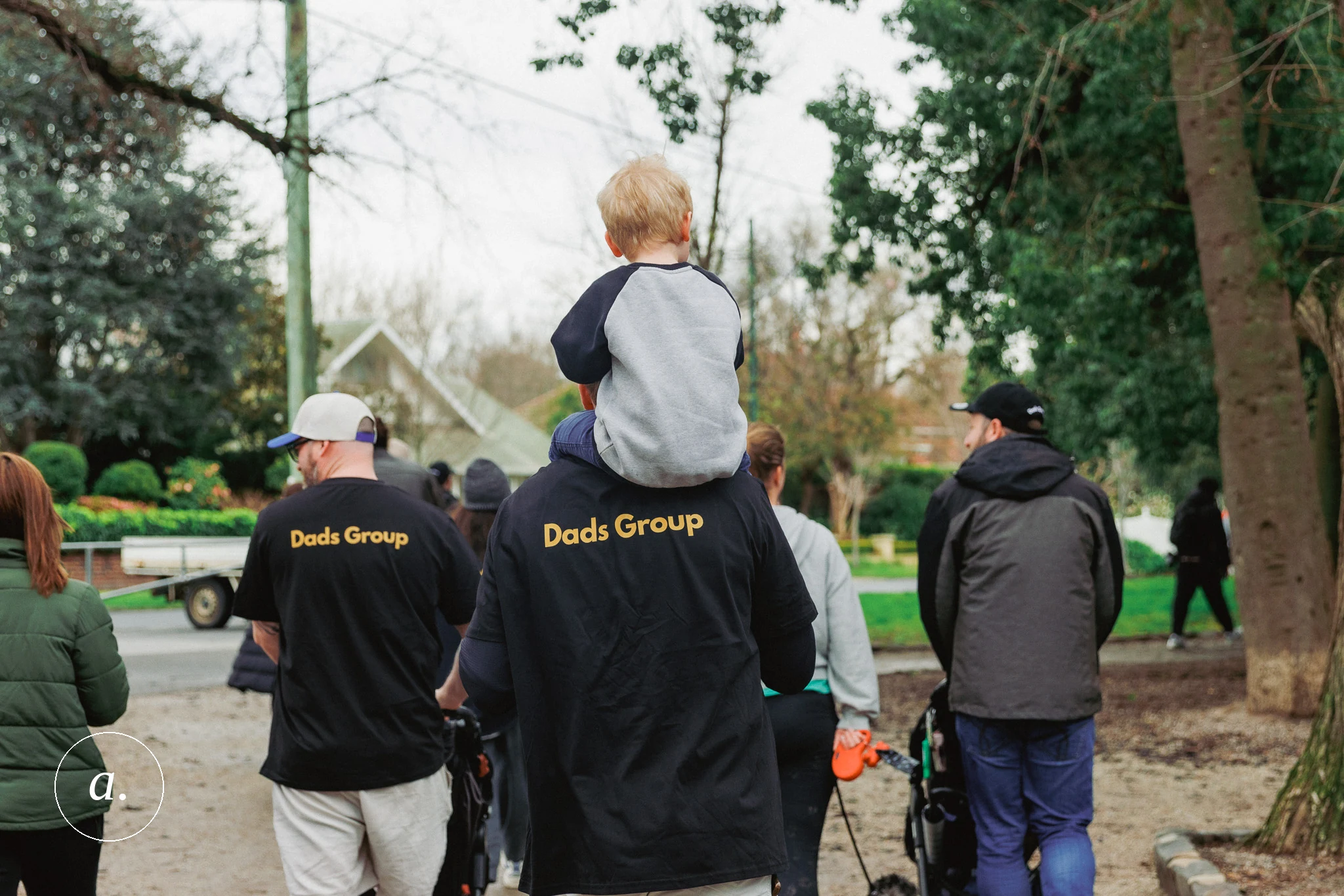 Man with a Pram, community photography, Malvern, Melbourne, by Campbell Jensen
